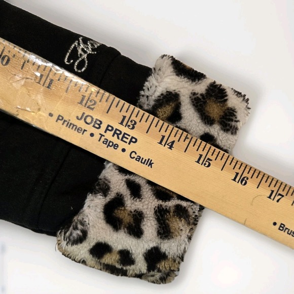 Hawke & Co Black Toddler Jacket with Leopard Trim - Picture 11 of 11